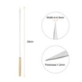 thumbnail image 2 of Uxcell 12pcs Metal Kebob Skewers 33cmx4.3mmx1.2mm(L*W*T) Stainless Steel Flat Sticks with Wood Handle, 2 of 5