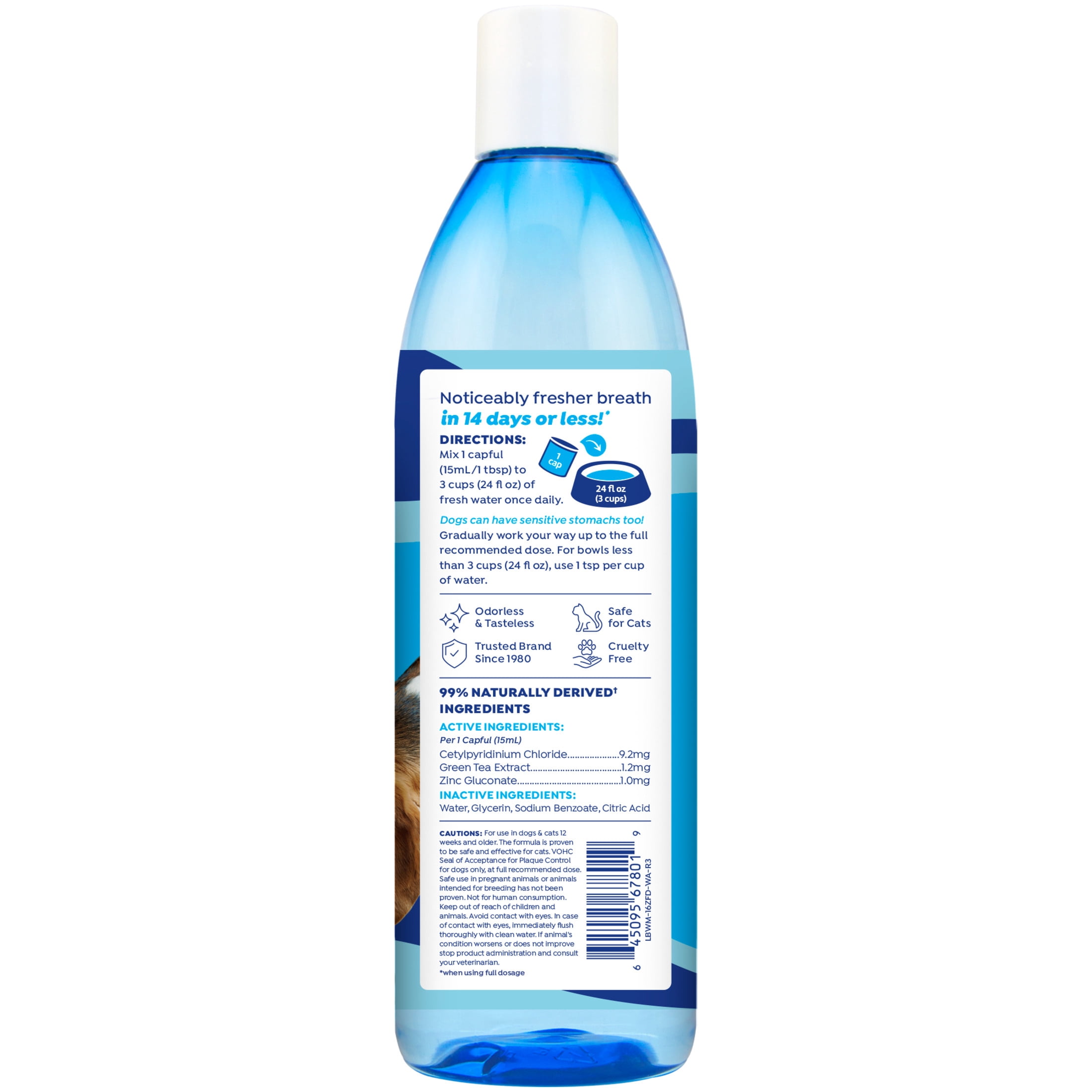 (2 pack) Naturel Promise Fresh Dental Water Additive for Dogs Unscented, 1 16 fl oz Bottle