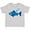 AC-Heather Grey, variant on Fishing Blue Fish Boys or Girls Toddler T-Shirt