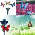 thumbnail image 3 of Mariposas danzantes y revoloteantes alimentadas por energía solar, colibrí volador, decoración de jardín, 3 of 7