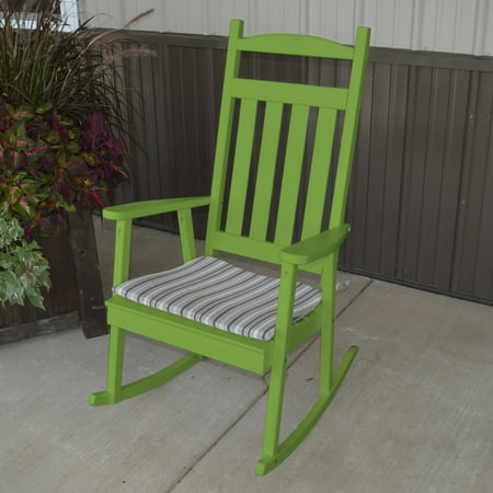 A & L Furniture Yellow Pine Classic Porch Rocker