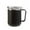 Black, variant on Boovnll Coffee Mug, Portable Double Layer Stainless Steel Mug with Lid and Handle, Induction Heatable, Insulated Coffee Mug for Travel, Camping, Office