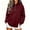 Wine, variant on cocolona Womens Half Zip Pullover Sweatshirts Casual Long Sleeve Stand Collar Shirts Workout Loose Solid Color Tops