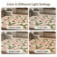 thumbnail image 7 of ODIKA 3'x5' Washable Accent Rug Pet Friendly, Non-Shedding Mat Olive Geometric Decorative Design Symmetrical Floral Motifs with Elegant for Bedside, Nursery Room, 7 of 7
