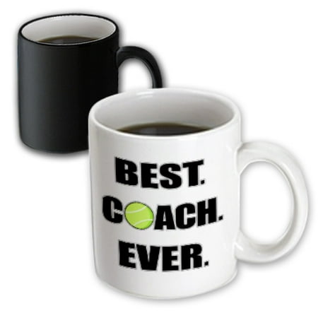 3dRose Tennis - Best. Coach. Ever. - Magic Transforming Mug,
