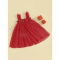 thumbnail image 3 of Bagilaanoe Baby Girl Party Dress Toddler Sequin Sleeveless A-line Princess Dresses 6M 12M 18M 24M 3T 4T Kid Tulle Skirt, 3 of 8
