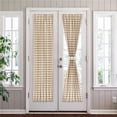 thumbnail image 1 of 25 x 72 in. Polyester Light Filtering Rod Pocket Buffalo Check Curtain Panel, Taupe, 1 of 1