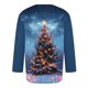 thumbnail image 4 of Camisas de Lino para Hombres Navidad Impresión Cuello Redondo 3/4 Manga Casual, Blusa Unisex para Regalo de Vacaciones, 4 of 8