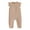 Khaki, variant on Baby Boy Girl Solid Romper Ruffle Short Sleeve Jumpsuits Clothes,Size 3 Months-6 Months