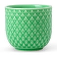 thumbnail image 2 of DANMARK LYNGBY Porcelain Egg Cup - Ceramic Holder for Soft Boiled Eggs - Decorative Breakfast Server - Cute & Colorful Egg Cups for Kids & Adults - Ideal Gift for Breakfast Lovers (Green), 2 of 7