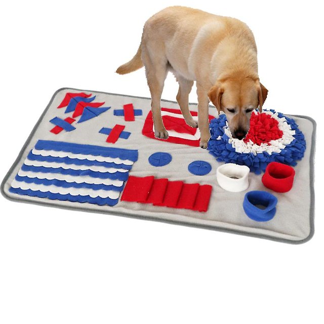 Perro Snuffle Mat Puzzle Juguetes Aumentar IQ Dispensador lento Alimentador Mascota Gato Cachorro Entrenamiento Juegos FeedingF ZefeiWu 8390611535216