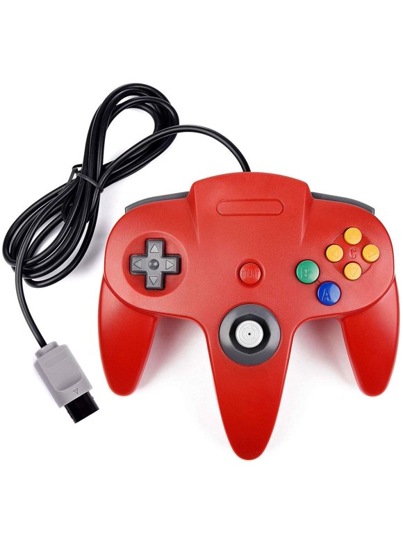 Wiresmith Classic Nintendo N64 Joystick Game Pad Controller - Red