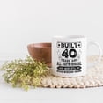 thumbnail image 2 of Vintage Built 40 Years Ago, All Parts Original, 40th Birthday or Bday, White 11oz Ceramic Mug, 2 of 5