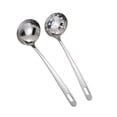 thumbnail image 1 of Ounissouiy Colador de cuchara de acero inoxidable de 26cm/10,22 pulgadas, olla caliente, cucharas de mango largo, cubiertos, utensilios para beber sopa, Suministros de limpieza para el hogar Ounissouiy HA020028-00, 1 of 6