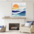 thumbnail image 3 of Stupell Industries Abstract Sun & Waves Landscape Painting Gallery Wrapped Canvas Art Print Wall Art, 36 x 36, 3 of 8