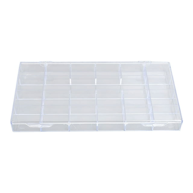 Nail Rhinestone Storage Box, 21 Grids Transparent Multipurpose Acrylic Large Capacity Small Jewelry Organizer Box Portable Convenient For Beads For Earrings