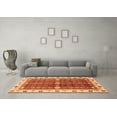 thumbnail image 3 of Ahgly Company Indoor Rectangle Oriental Orange Modern Area Rugs, 3' x 5', 3 of 4