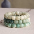 thumbnail image 4 of Paquete de 2 pulseras con cuentas de piedras preciosas, regalo para mujeres, hombres y adolescentes - cuentas de 10*9 mm, 4 of 5