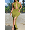 thumbnail image 5 of Women's Sleeveless Long Jumpsuit Green XL, 5 of 9