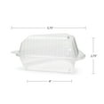 thumbnail image 3 of Pactiv Showpie CI89019 Clear, 9 oz. OPS Plastic Single Pie Cake Slice Food Container | 504/Case, 3 of 4
