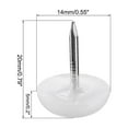 thumbnail image 2 of Furniture Feet Nail Chair Table Leg Protector Pad 14mm Dia Plastic 40pcs, 2 of 4