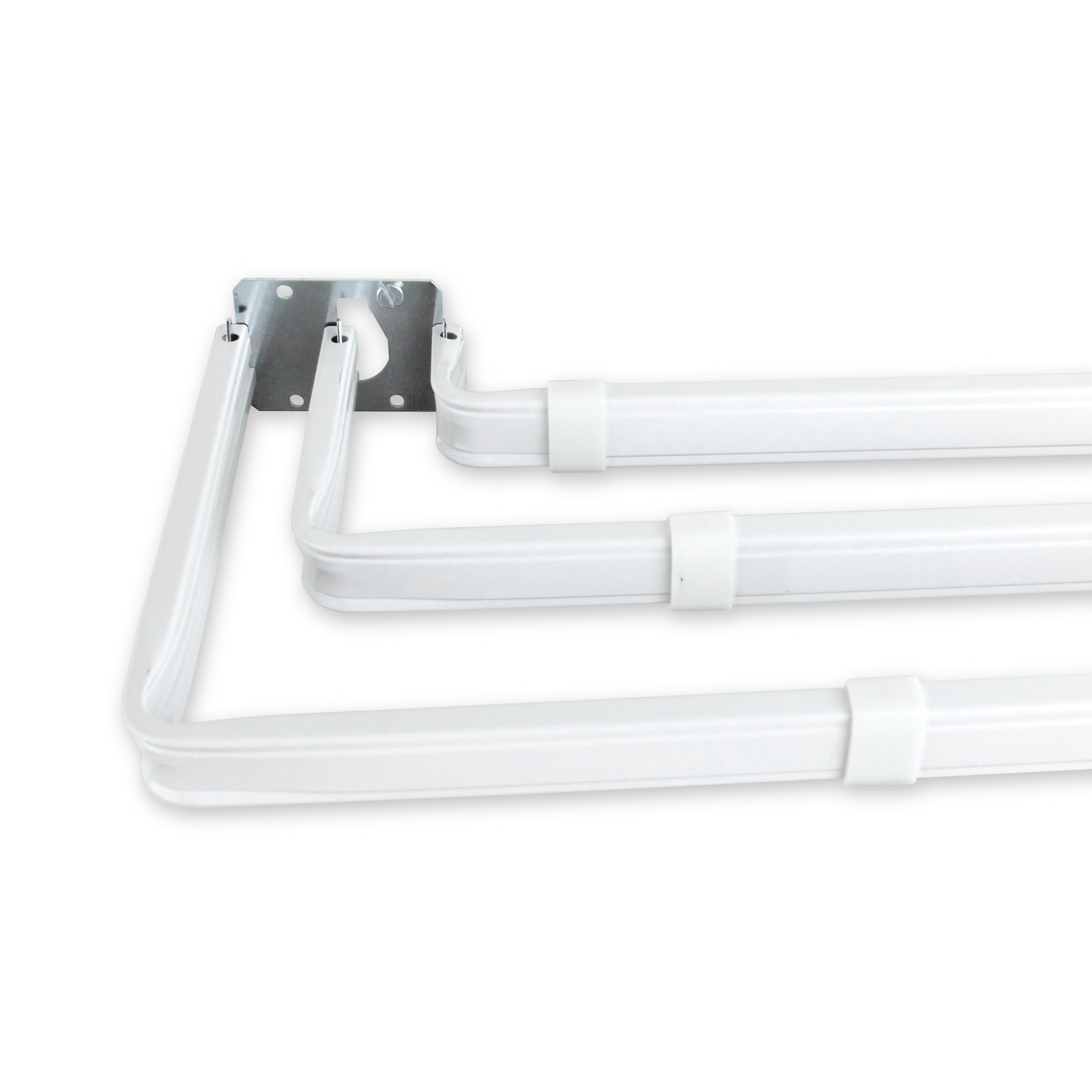 Central Design KLS1584-T Triple Lockseam Curtain Rod, Extends Upto 84 to 120 in.