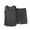 Gray, variant on Fsgntruao Plus Size Pajama Set for Women Striped Sleeveless Tank Tops with Wide-Leg Shorts Casual Nightwear Sleepwear
