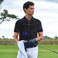 thumbnail image 4 of Daiia Mathematica Science Pattern Men’s Polo Shirts,Solid Deck Shirt,Classic Fit, Breathable Cotton Polo for Casual and Sport Wear-4X-Large, 4 of 7