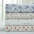 Modern Threads 4Piece Brittany Floral Printed Cotton Flannel Adult Bed