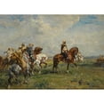 thumbnail image 3 of Henri Émilien Rousseau 14x11 Black Modern Framed Museum Art Print Titled - Arab Riders (1919), 3 of 5