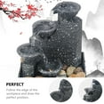 thumbnail image 2 of Waterfall Sculpture Artificial Water Fountain Grey ABS 1Pc, 2 of 6