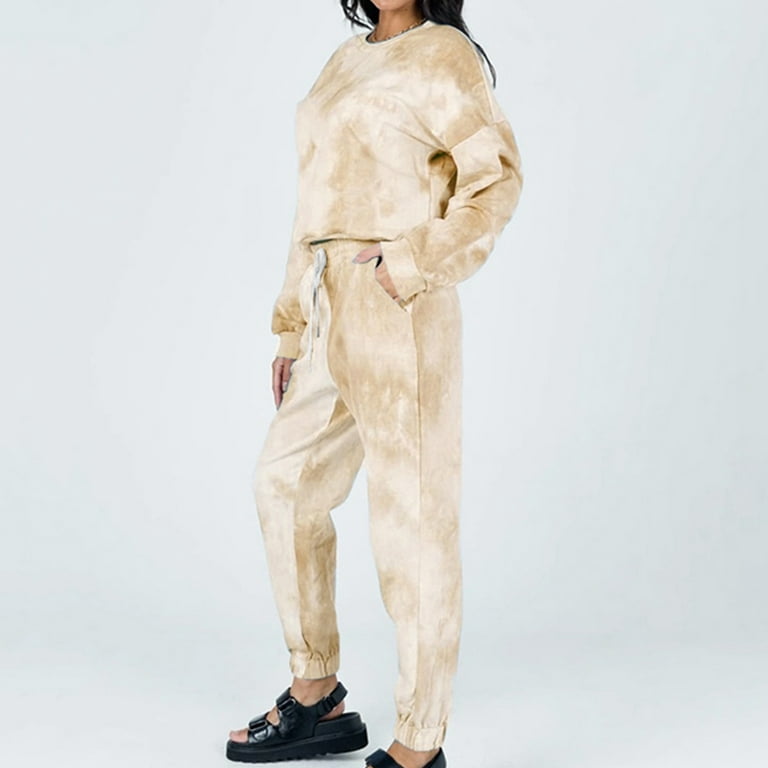 Woman Fleece Super Flare Tye Dye Clothes for Women Breathable