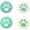 Green Blue, variant on GeekShare Thumb Grip Caps Cat Paw Joystick Cover for Switch 1/OLED/Lite Sets 4PCS -Green Blue