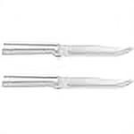 Rada Cutlery Stubby Butcher Knife, Silver Handle, Pack of 2