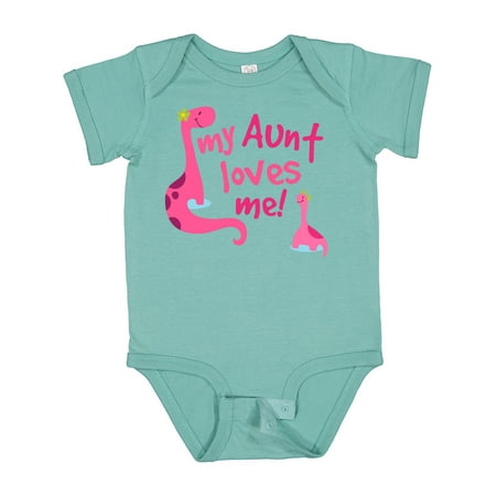 

Inktastic My Aunt Loves Me Gift Baby Girl Bodysuit