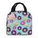 thumbnail image 1 of Easygdp Donuts Bolsa Térmica Premium - Tela Oxford Impermeable, Gran Capacidad, Bolsillo Frontal, Unisex para Trabajo, Escuela, Actividades al Aire Libre y Picnics, 1 of 8