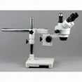 thumbnail image 2 of AmScope 3.5X-45X Boom Stand Trinocular Zoom Stereo Microscope + 54 LED Light New, 2 of 4