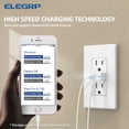 thumbnail image 2 of Cargador USB de pared ELEGRP 15A con USB tipo A y tipo C, 2 of 9