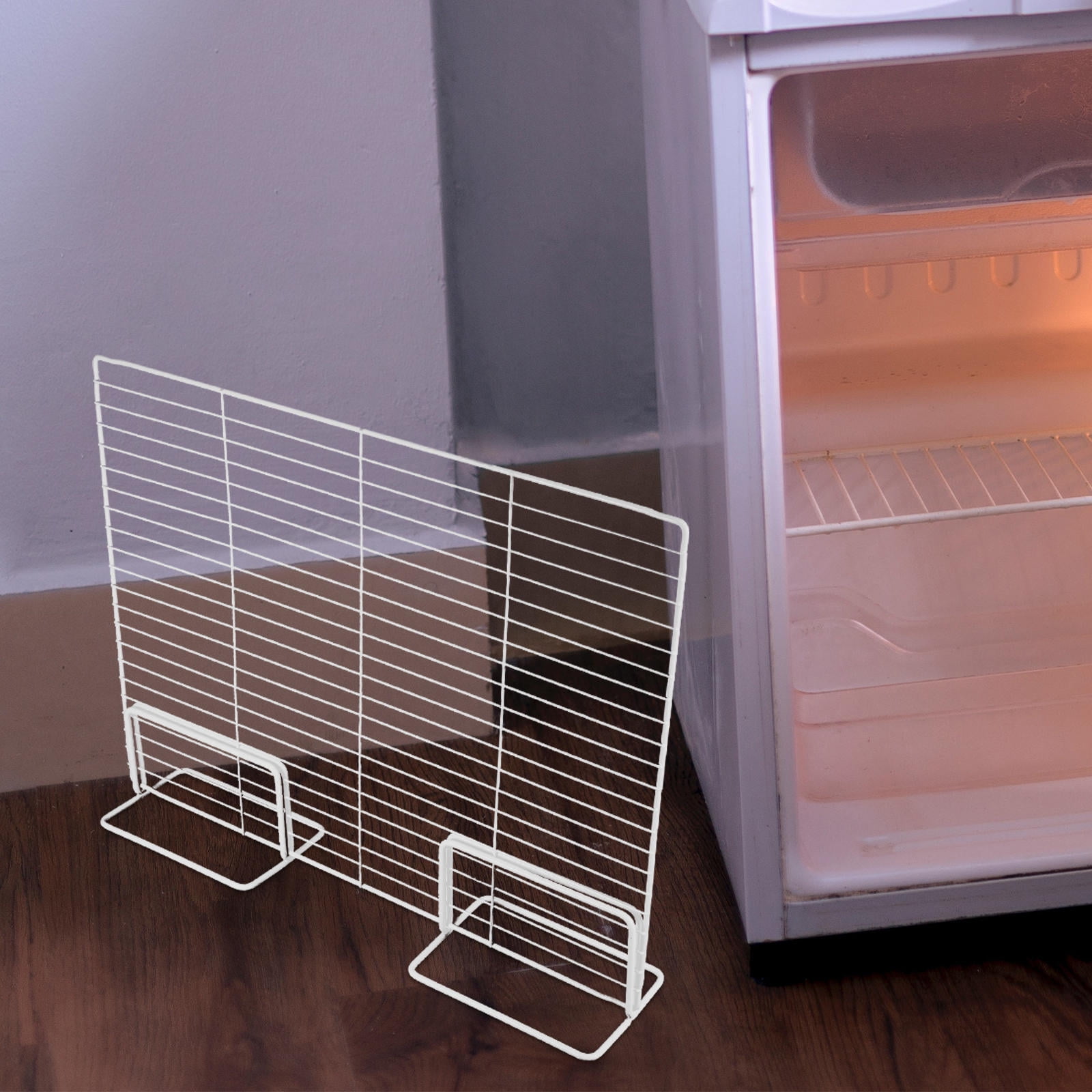 BEADCEST Metal Freezer Shelf Divider for Refrigerator Space Optimization