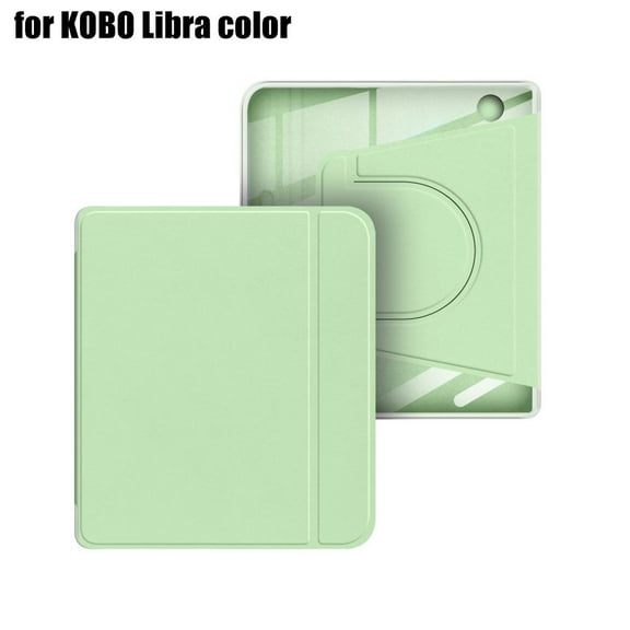 Magnetic Detachable Case for for KOBO Libra Color, Acrylic Back with Vegan Leather Cover, Auto Wake/Sleep Feature, Stand Design for Kobo eReader