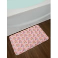 thumbnail image 2 of Crown Bath Mat, Cartoon Style Queen Mermaids Along Lengthy Hair Fish Tail and Shell on Back, Plush Bathroom Decor Mat with Non Slip Backing, 29.5" X 17.5", Pale Pink Multicolor, by Ambesonne, 2 of 2
