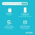 thumbnail image 4 of Intex Swimming Pool Easy Set Filter Cartridge Replacement - Type H (2 Pack), 4 of 11