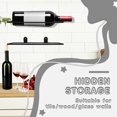 thumbnail image 1 of BAOPAI Wall Mounted Wine Rack Independent Wine Bottle Holder Household Metal Storage Space Saving Solution for Kitchen Bar and Home Decor, 1 of 7