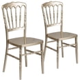 thumbnail image 1 of 2 Pk. HERCULES Series Gold Resin Stacking Napoleon Chair, 1 of 9