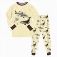thumbnail image 2 of CAUYDY Toddler Boy Pjs Child Clothing 2T 3T 4T 5T 24Months Fall Winter Long Sleeve Top Pants 2PCS Set Baby Sleepers Little Kid Outfits for Boys Sizes 4-5 Years,Yellow, 2 of 7