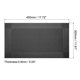 thumbnail image 2 of Individuales Manteles 450x300mm 2uds PVC Mesa Lavable Tejido Individual Mantel Negro Gris Unique Bargains, 2 of 5