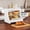 White, variant on HLR Natural Bamboo Bread Box Kitchen Countertop with Cutting Board and Roll Top, White 2-Tier Large Wood Bread Bin