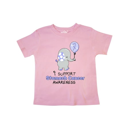 

Inktastic I Support Stomach Cancer Awareness- elephant with balloon Gift Toddler Boy or Toddler Girl T-Shirt