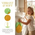 thumbnail image 3 of Unique Bargains Cute Corn Shaped Chenille Hanging Soft Absorbent Hand Towel Yellow 8" x 5", 3 of 6