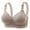 Khaki, variant on Wdfiry Women's Push Up Wireless Bra Padded T Shirt Bras No Underwire Lift Up Add One Cup Bralette